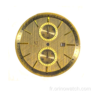 Cadran de montre sur mesure en bronze brossé